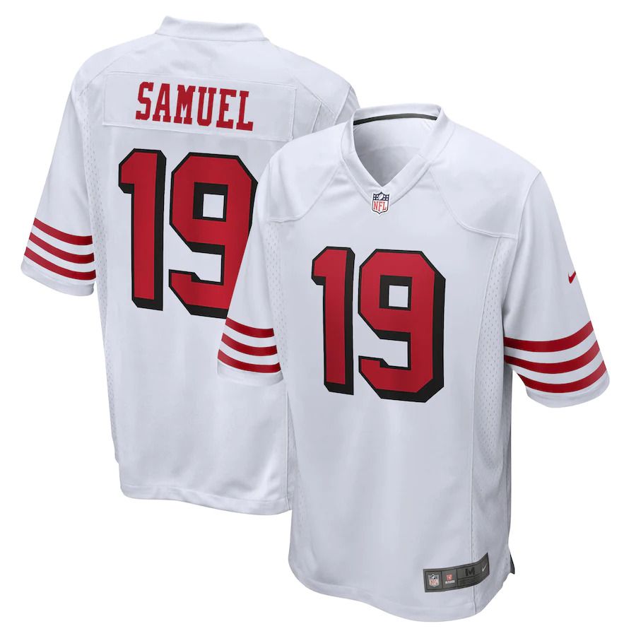 Men San Francisco 49ers #19 Deebo Samuel Nike White Alternate Game NFL Jersey